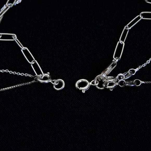 Multistrand Clasp, Sterling Silver Spring Clasp Stamped 925, 2 or 3 Strand Clasp - Picture 7 of 7